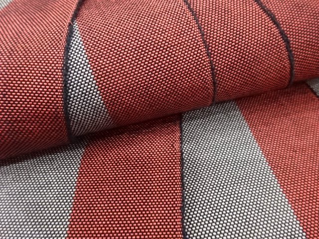  アンティーク　縞模様織り出し半幅帯（着用可）